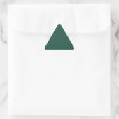 Sticker Triangulaire Vert brunâtre (couleur solide) (Sac)