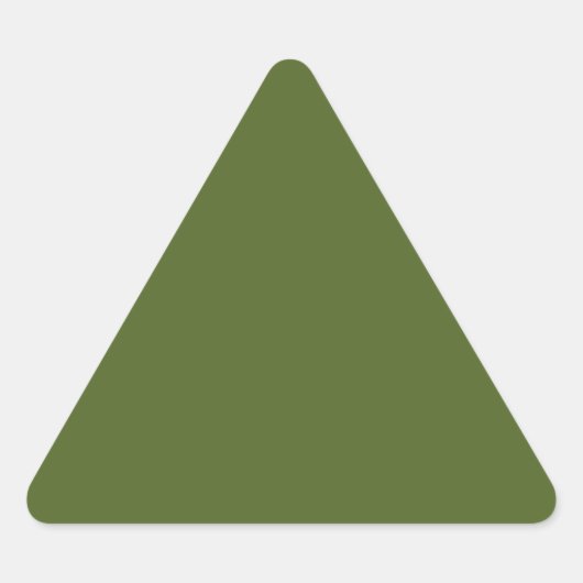 Sticker Triangulaire Vert camo (couleur solide) (Devant)