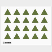 Sticker Triangulaire Vert camo (couleur solide) (Feuille)