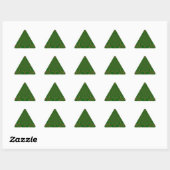 Sticker Triangulaire Vert vintage (Feuille)