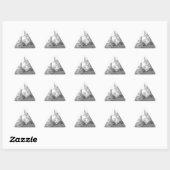Sticker Triangulaire Vintage (Feuille)
