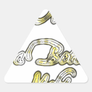 Sticker Triangulaire Vintage Bonne journée et une meilleure nuit avec G