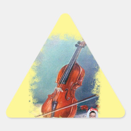 Sticker Triangulaire Violon/Violon (Devant)