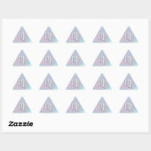 Sticker Triangulaire Virgo Zodiac Connexion Pastels Style Nacre Imprime (Feuille)