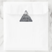 Sticker Triangulaire Virgo Zodiac Sign dans Grunge Distressed Style Dec (Sac)