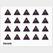 Sticker Triangulaire Virus de cholla  (Feuille)