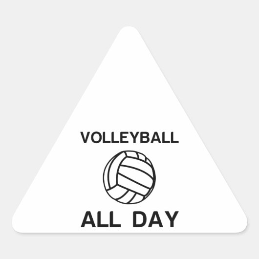 Sticker Triangulaire Volley-ball (Devant)