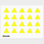 Sticker Triangulaire Vrai Jaune Fluo Delight Decor Prêt à Customiser (Feuille)
