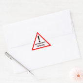 Sticker Triangulaire Warning Chechen ! (Enveloppe)