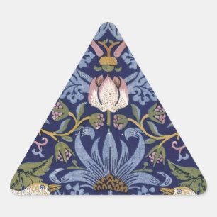Sticker Triangulaire William Morris Strawberry Thief