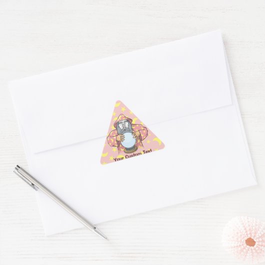 Sticker Triangulaire Wizard with your face (Enveloppe)