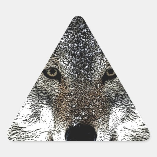 Sticker Triangulaire Wolf Eyes (Devant)