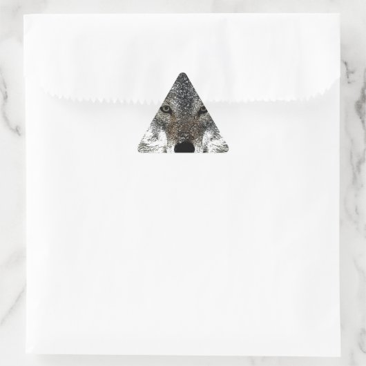 Sticker Triangulaire Wolf Eyes (Sac)