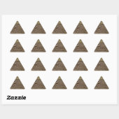 Sticker Triangulaire Wood (Feuille)