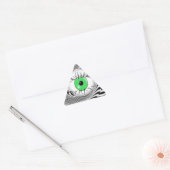 STICKER TRIANGULAIRE YEUX HYPNOTIQUE - HYPNOTISTE (Enveloppe)
