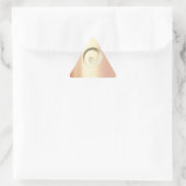 Sticker Triangulaire Ying Yang Balance Rose Gold Pace Triangle Spiritue (Sac)