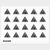 Sticker Triangulaire Ying Yang Gray Dragons (Feuille)