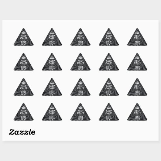 Sticker Triangulaire Your Custom Keep (Feuille)