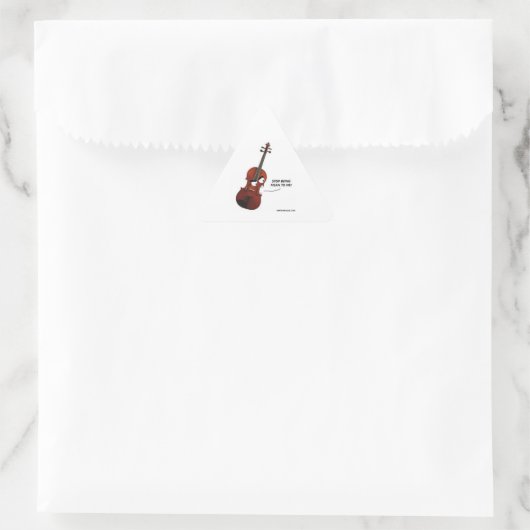 Sticker Triangulaire Yuri l'alto en colère (Sac)