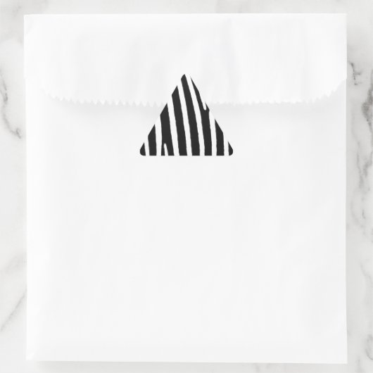 Sticker Triangulaire Zebra poster de animal (Sac)