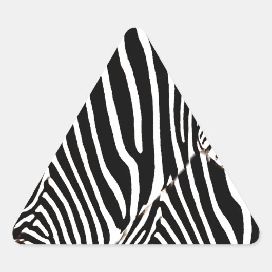 Sticker Triangulaire Zebras love_ (Devant)