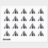 Sticker Triangulaire Zèbre (Feuille)