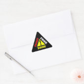 Sticker Triangulaire Zone sans arachide (allergie aux arachides) (Enveloppe)