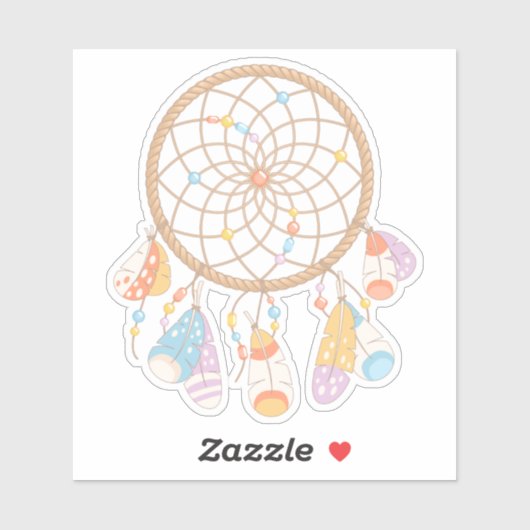 Sticker Tribal Boho Dreamcatcher 2 (Feuille)