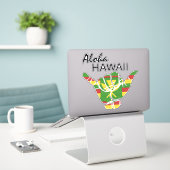 STICKER TRIBAL SHAKA (HANG LOOSE) ALOHA HAWAII KANAKA LT (Ordinateur portable sur le bureau)