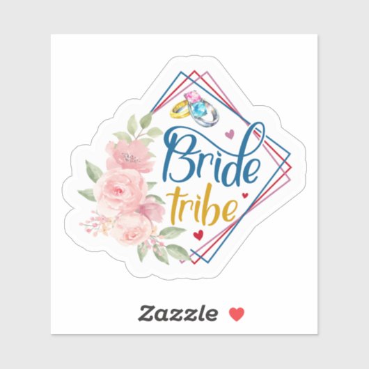 Sticker Tribe de mariée (Feuille)