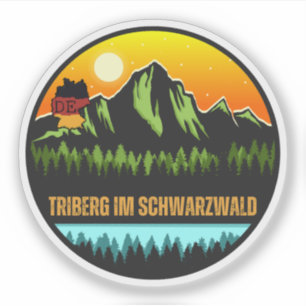 Sticker Triberg en Forêt-Noire, Bade-Wurtemberg Allemagne