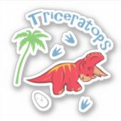 Sticker Tricératops (Devant)