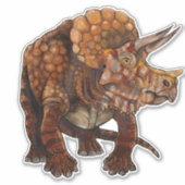 Sticker Triceratops Forest Art (Devant)