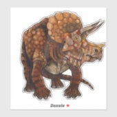 Sticker Triceratops Forest Art (Feuille)