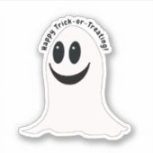 Sticker Trick-or-Treat Ghost Halloween (Devant)