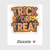 Sticker Trick or Treat halloween (Feuille)