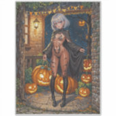 Sticker Trick ou le traitement, Brave Halloween Costume Gi (Devant)