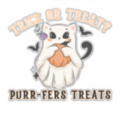 Sticker Trick ou Treat ? Purr-fers Traitements ! Drôle fan (Devant)