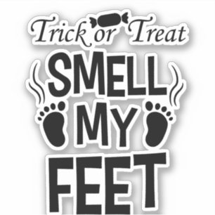 Sticker Trick Ou Treat, Sentez Mes Pieds