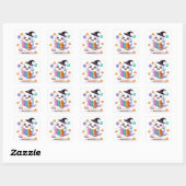 Sticker Tricot Fantôme Kawaii - Gif Halloween mign (Feuille)