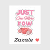 Sticker Tricot Rose Juste Une Rangée De Plus (Feuille)