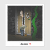 Sticker Tricoter ou traiter avec Jack (Feuille)