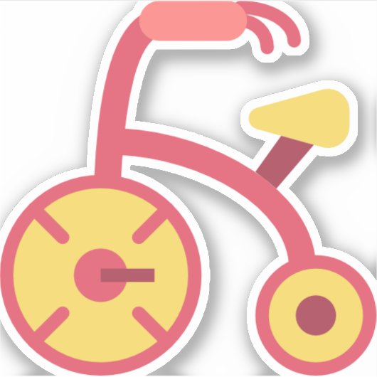 Sticker tricycle (Devant)