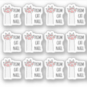 Sticker Trier les ongles de chat Clipping Clou Pet Groomin (Devant)