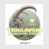 Sticker Triglav NP (Ibex alpin) TNO (Feuille)