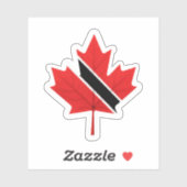 Sticker Trinidadien-canadien (Feuille)