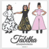 Sticker Trio de danseuses de louange #2 (Feuille)
