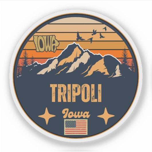 Sticker Tripoli, Iowa (Devant)