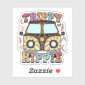 Sticker Trippie Hippie Indie esthétique (Feuille)