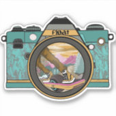 Sticker Trippy Camera Float (Devant)